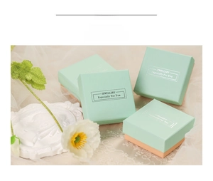 Chic S925 silver ring in a stylish mint green and orange pink jewelry gift box