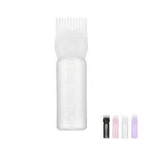 Flacone Spremibile Per Tinta Capelli Con Applicatore A Pettine Graduato Ricaricabile Per Colorazione Salone Fai Da Te Strumento Parrucchiere