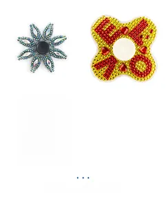 DIY diamond painting fidget spinners with colorful crystal rhinestones for kids