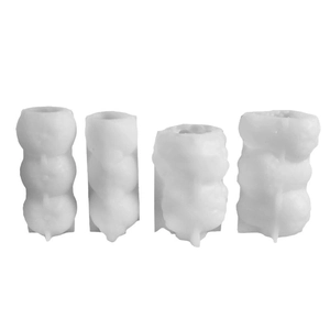 Stampi in silicone per candele fai-da-te a forma di frutta impilata come fragola e arancia