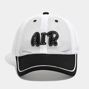 Kids Baseball Cap Breathable Mesh Trucker Hat AIR Letter Embroidery Sun Protection Summer Outdoor Adjustable Boys Girls