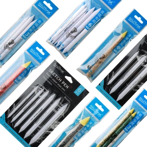 Professional paper blending stump set for sketching in various sizes and packs