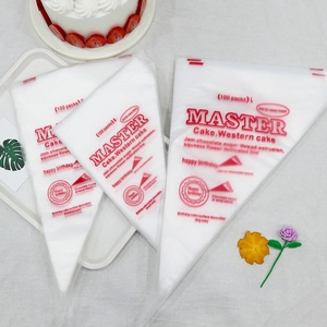 Thickened food-grade disposable pastry bags for cake decorating in large and small sizes