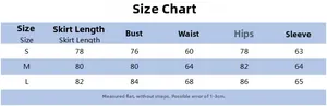 Size chart table for leopard print off-shoulder mini dress with measurements in centimeters