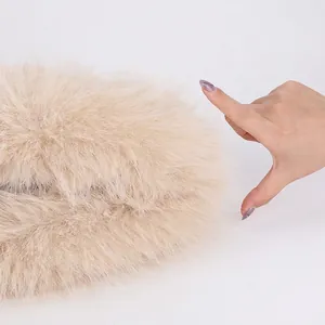 Thick plush leopard faux fur winter bucket hat with soft texture for warmth