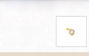Detailed spec sheet showing 925 sterling silver pave circle stud earring with zircon