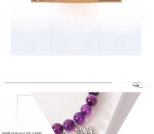 Détail du bracelet Arbre de Vie avec des perles en agate naturelle de 8mm fait à la main
