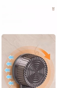 Macro detail of suction cup base for wall-mounted pot lid rack with vacuum exhaust button