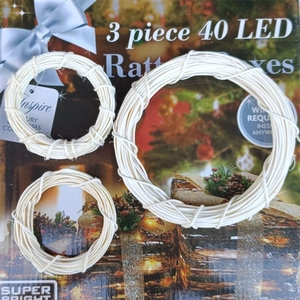 Natural Rattan Wreath Ring White Indonesian Woven Hoop For DIY Christmas Wedding Home Wall Decoration Craft Supplies