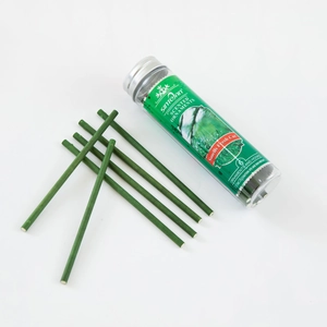 Green Christmas tree scent sticks with hooks in 6-pack pine fragrance set