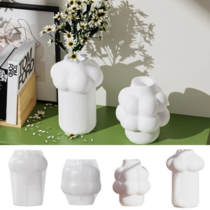 Molde De Silicona Para Jarrón De Burbujas Con Forma De Nube Para DIY Resina Yeso Artesanía Maceta Decoración Hogar