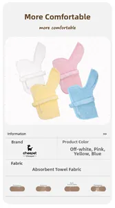 Detailed size chart and multi-color selection for thickened absorbent pet bathrobes