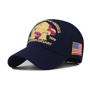 Casquette de baseball en coton bleu marine avec broderie d'aigle 3D pour le 250e anniversaire