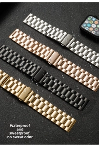 Cinturini per orologio impermeabili in acciaio inossidabile in quattro colori con gocce