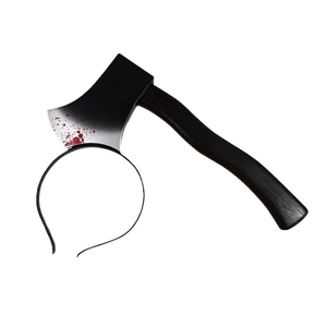 Halloween blood-stained axe headband for zombie costume and horror themed parties