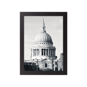 Black wooden photo frame with St. Paul's Cathedral architecture art for wall decor