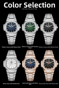 Detailed comparison of luxury men's quartz watches with luminous hands and diamond bezels
