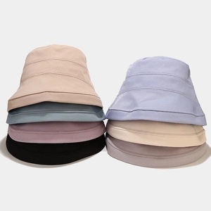 Chapeau Bob Femme Sergé Coton Protection Solaire Pliable Respirant Bord Large Style Japonais Décontracté
