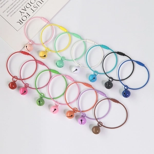 Colorful Bell Metal Wire Keychain Cable Key Ring For DIY Bag Charm Doll Decor Minimalist Macaron Candy Color