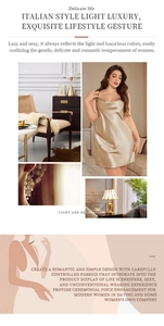 Detail of champagne gold satin nightgown with elegant drape and thin straps