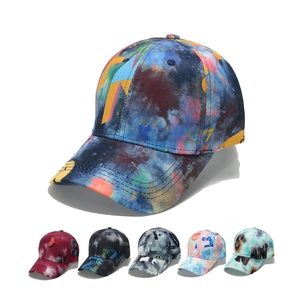 Baseball Cap Polyester Tie Dye Graffiti Print Sun Protection Adjustable Hip Hop Street Style For Men Women
