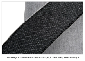 Thickened breathable mesh shoulder strap on laptop backpack for comfortable carrying