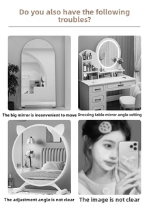 Comparison of different makeup mirrors highlighting clarity and adjustable viewing angles