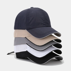 Outdoor sports quick-dry sun hats for men and women in five assorted breathable mesh colors