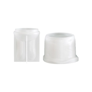 Translucent rabbit ear silicone resin mold for DIY Easter candle jar storage box