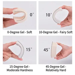 Macro view showing silicone mold flexibility and four hardness levels for candle making