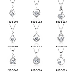 925 Sterling Silver Moissanite Necklace D Color Minimalist Pave Swan Heart Pendant Necklace For Women Elegant Jewelry Gift