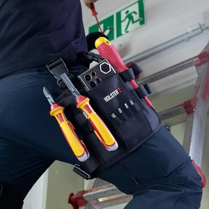 Heavy duty Oxford cloth tool belt holster for electricians with multi-pocket storage