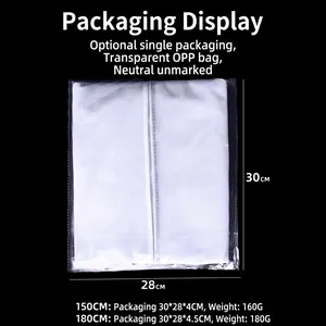 White non-woven bridal gown dust cover in a folded hand-held bag design for storage