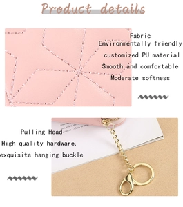 Macro detail of pink PU leather with geometric stitching and gold-toned metal hardware