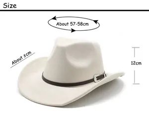 Tabella taglie dettagliata per cappello cowboy con misure di circonferenza e tesa