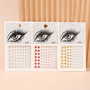 Self Adhesive Eye Rhinestone Stickers Face Gems Jewels Acrylic Crystal Artificial Pearls For Makeup Festival Party Rave Decoration