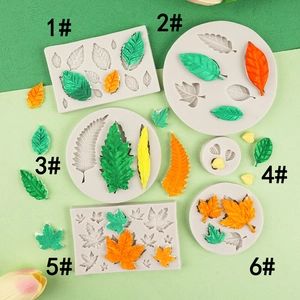 Leaf Silicone Mold Tree Maple Leaf Shape For Cake Decorating Fondant Chocolate DIY Craft Resin Clay Baking Tool