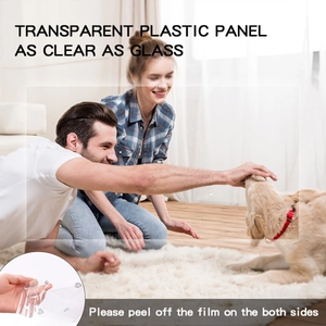 Clear acrylic panel for pet memorial frame showing high transparency with protective film