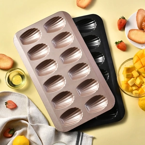 Stampo Per Madeleine Antiaderente Teglia Da Forno Forma Di Conchiglia Acciaio Al Carbonio Oro Champagne Per Dolci