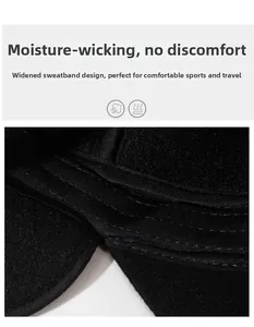 Detail view of the wide moisture-wicking sweatband inside the warm winter cap