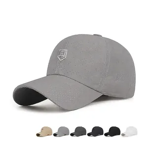 Breathable Laser Perforated Baseball Cap Polyester Quick Dry Summer Outdoor Sport Sunshade Adjustable Shield Letter Hat