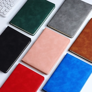 A5 business notebook set with premium PU leather covers in seven assorted professional colors