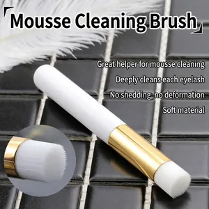 Soft Bristle Lash Cleaning Brush Deep Pore Nose Washing Tool Portable Synthetic Fiber Face Brush For Eyelash Extension