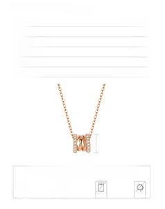 Detailed specs of S925 sterling silver cylinder necklace with 40+5cm chain dimensions