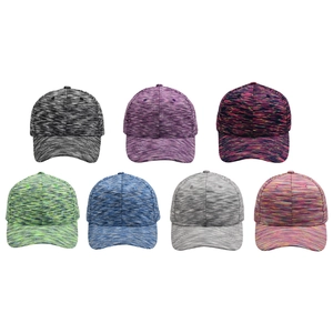 Space-dye knit baseball caps in seven colors, outdoor sun protection sports hats for women