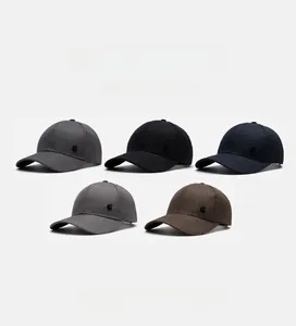 Detailed collection of men's soft-top baseball caps in five classic colors for sun protection
