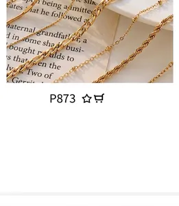 Detail of 18K gold plated titanium anklet chains in various styles on vintage background