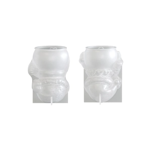 Stampi in silicone a forma di Babbo Natale per candele fai-da-te e decori natalizi