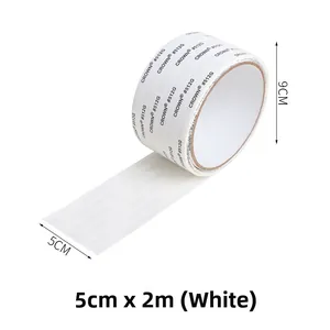 Detail of 5cm x 2m window screen repair tape roll showing thickness and size dimensions