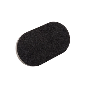 Black emery sponge cleaning brush with handle for kitchen dishwashing and scrubbing
